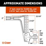 Mount Adj Dual Ball Chan 15K