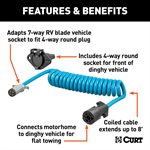 Adapter 7-Way to 4-Way Flat