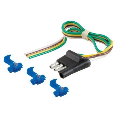 Plug 4-Flat 12in Trailer End