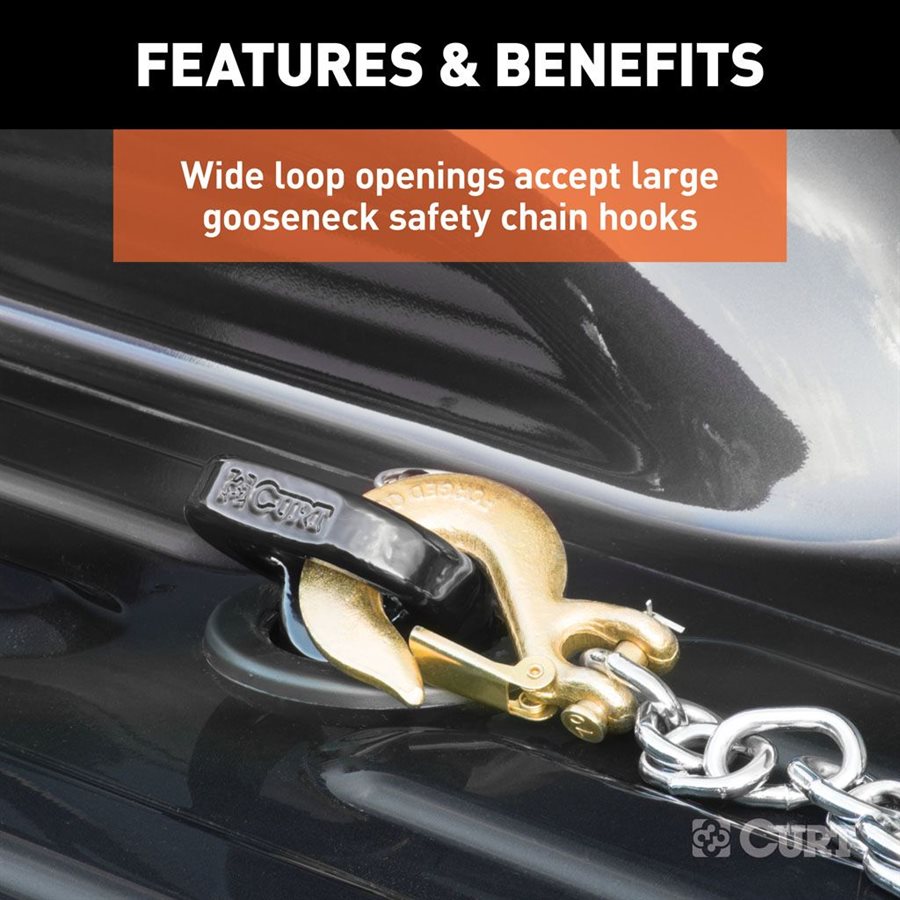 Ball Gooseneck & Safety Chain