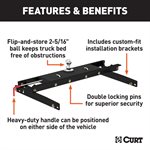 Gooseneck Hitch Dbl-Loc Dodge (kit)