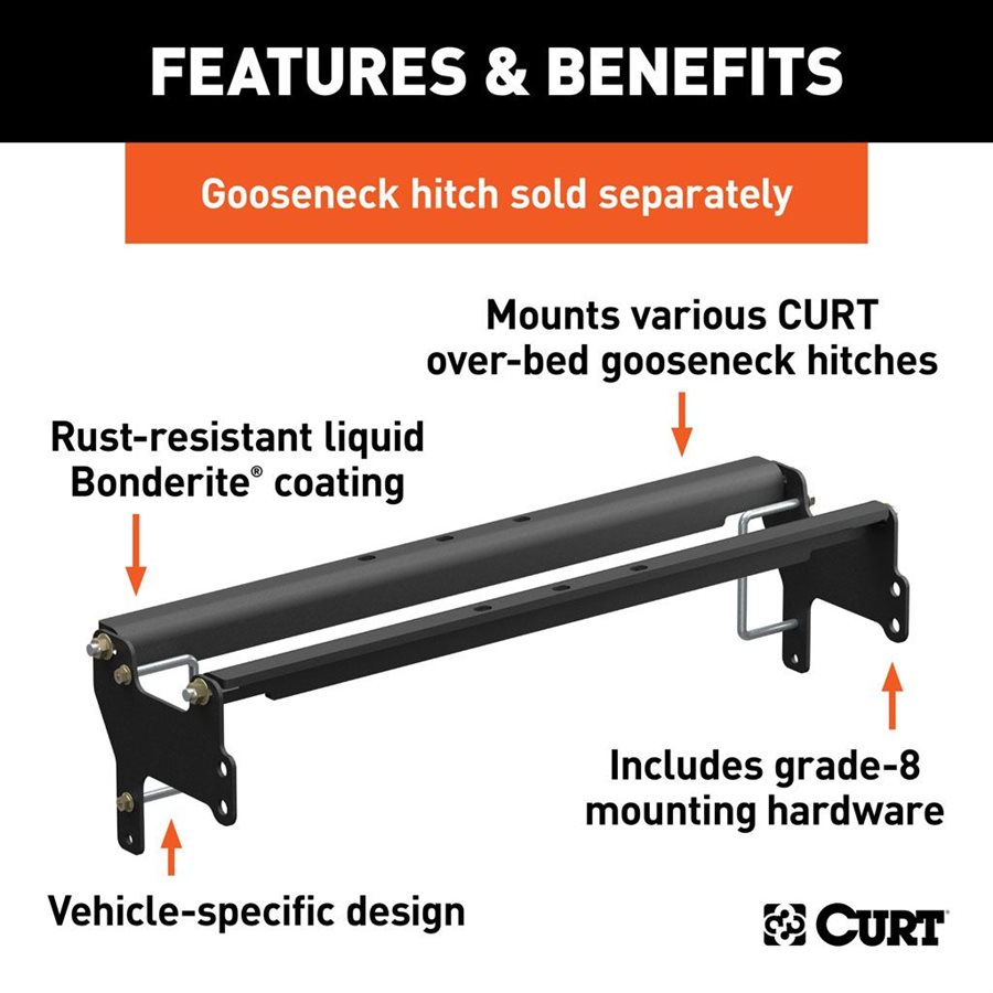 Gooseneck Bracket OverBed GM