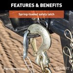 Hook Clevis Slip 3 / 8 w / Latch