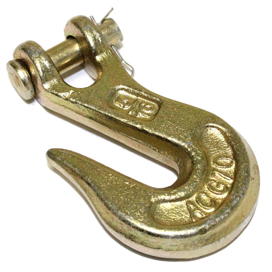 DC Cargo 5/16 Chain Hooks - Pack Of 4 Grade 70 Clevis Grab Hooks 4,700 Lb Capacity